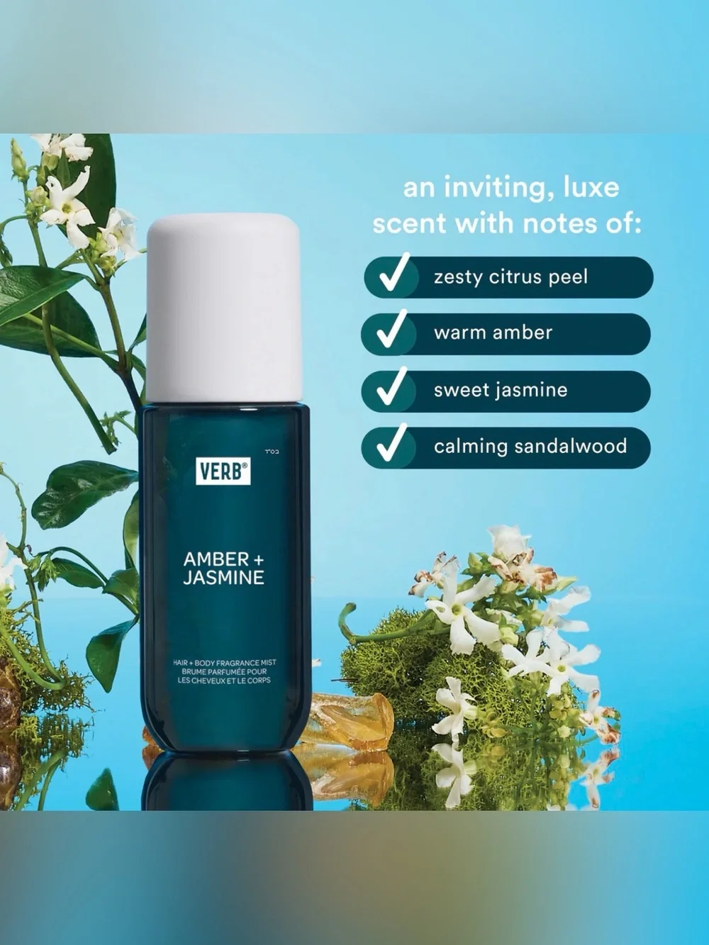 VERB | Amber + Jasmine Hair & Body Fragrance Mist